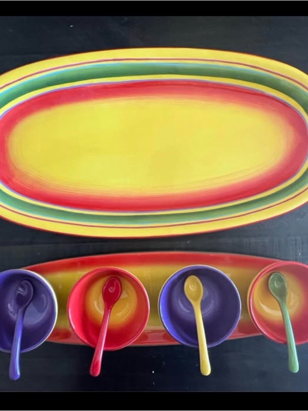 The Laurie Gates Sombrero 10-piece Ceramic Serve-ware Set